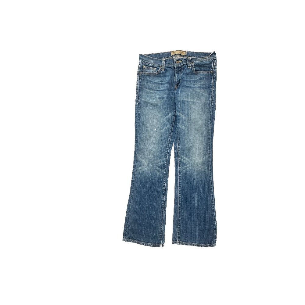 Old Navy Bootcut Low Waist Distressed Women's size 8 Dark Blue Denim Jeans